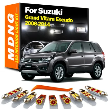 MDNG 11ks Canbus Pro Suzuki Grand Vitara Escudo 2006 2007 2008 2009 2010 2011 2012 2013 2014 Auto Žárovky, LED Vnitřní osvětlení Kit