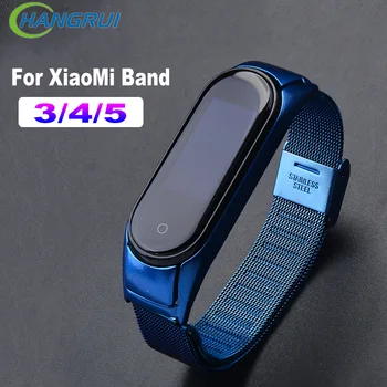 Z nerezové Oceli Popruh Pro XiaoMi Mi Band 6 5 Kovové Popruhy Mi Band5 Poutko Miband 3 4 Vyměnitelné Chytré hodinky, Pásek, Náramek