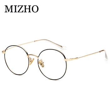 MIZHO 2022 GOLD Vysoce Kvalitní Oválné Kovové Chrániče Brýle falešné Muži Paprsky Záření Hnědé Anti Modré Světlo Brýle Ženy Windows