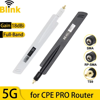 5G WiFi Omni Anténa 18dBi Full-band Zesilovač TS9 SMA Male pro CPE Pro Router, Modem, Bezdrátovou Síťovou Kartu Mobilní Signál Booster