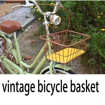 Vintage Kolo Koš Dřevěný Koš Britský Styl Koš Anglie Jízdních Kol, Koše, Cyklistické Doplňky