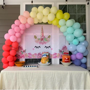 Tabulka Balón Arch Balónů Arch Věnec Sada Birthday Party Dekorace Svatební Sprcha Dítě Zásoby Strany Balón Stát Dekor