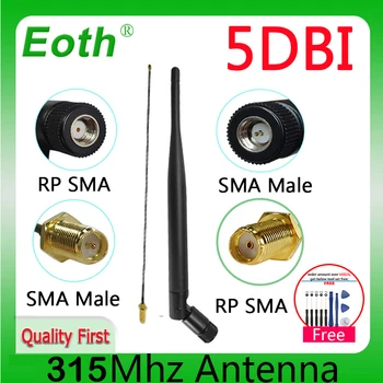 315Mhz Anténa LORA 5dbi GSM 315 mhz RP-SMA Konektor Gumové 315m Lorawan anténa IPX HODNĚ SMA Male Kabel Pigtail Kabel