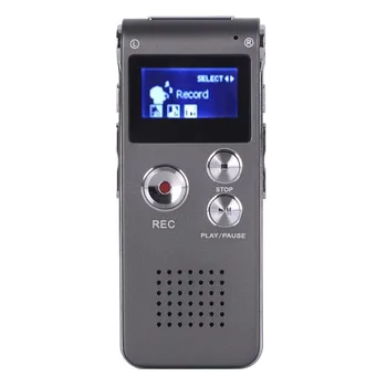 Dobíjecí N28 16GB 8GB 650Hr Digitální Diktafon Diktafon MP3 Přehrávač, USB Flash Podporuje formáty MP3 WMA ASF WAV Hudební Formáty