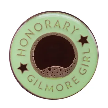 Čestný gilmore girl smalt pin milovník kávy brož Lorelai Rory Gilmore girls fan club odznak narozeninám