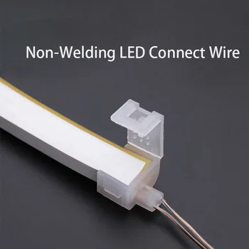 12V/24v, Non-Svařování LED Připojte Vodič Neonových LED Pásky Mid Připojení Konektory Flexibilní LED Pás, Montáž Příslušenství