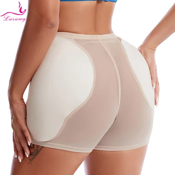 LAZAWG Ženy Butt Lifter Hip Enhancer Ovládání Kalhotky Tělo Shaper Falešné Pad Pěnové Polstrované spodní Prádlo Plus Size Tělo Shapewea