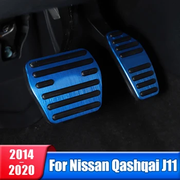 Hliníkové slitiny Auto Nohu Paliva, Plynového Pedálu, Brzdového Clucth Kryt Pedálu Pro Nissan Qashqai j11 2014 až 2018 2019 2020 Příslušenství