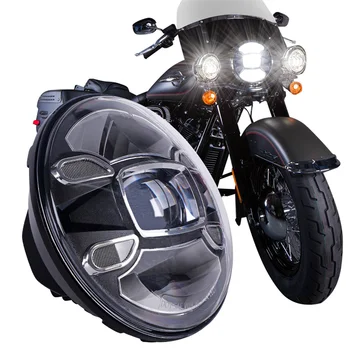 7 Palcový LED Světlomet Pro Harley Motocykl Tour FLD Softail Heritage Street Glide Road King, Electra Glide pro Jeep Wrangler JK