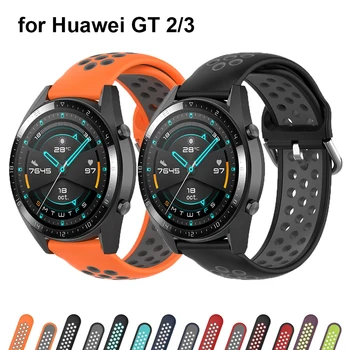 2 Balení pásky pro Huawei Watch GT3 gt 2 46mm 42mm Náhradní Popruh Watchband 22mm 20mm Silikonové Sportovní Popruh pro GT 3 Pro 43mm