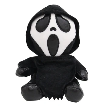 Nové Ghostface Plyšové Hračky Černé Punk Duch Tvář Smrti Horor Plushies Panenka pro Děti Halloween Dárek