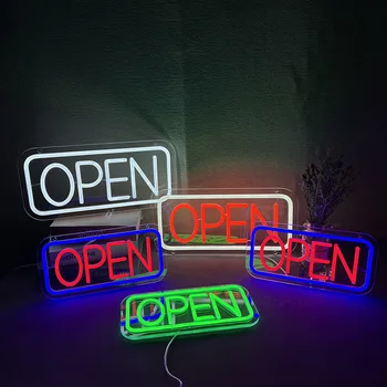 OHANEONK Otevřené Znamení Bar, Obchod Dekorace Flex Silikonové LED Neonový Nápis, Zeď, Okno, Závěsné Dekorace