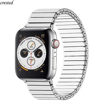 Z nerezové Oceli popruh pro apple watch band 45 mm 41 mm 44 mm 40 mm iWatch 42mm 38mm Elastický náramek Apple watch 5 4 3 se 6 7 popruh