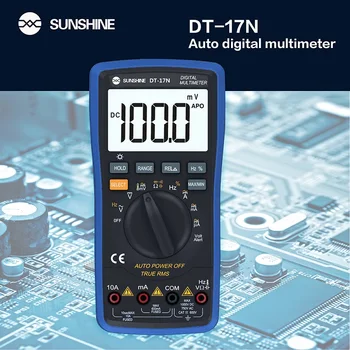 SLUNÍČKO DT-17N Auto Range LCD Displej Multimetr Digitální Multimetr s Automatickou Digitální Přístrojový Tester pro Opravy Nástroje