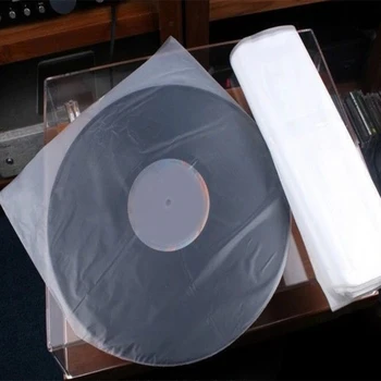 K1KF Vinyl Záznam Rukávy Proti Statické Polyethylenového Plastu Záznam Rukáv 17.7x19.6 Palců LP Ochranné Kryty Udržet