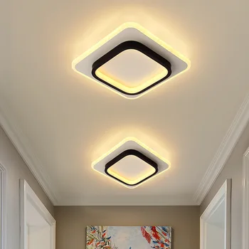 Moderní LED Náměstí Kulaté Stropní Světlo Vnitřní Lesk Pro Obývací Pokoj Jídelna Pokoj Ložnice Chodba Chodba Stropní Svítidlo Domů
