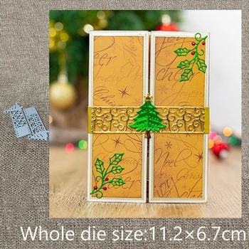 XLDesign Řemesla Řezání Kovů Die Die cuts vánoční strom spony dekorace scrapbook Album Papírové Karty Plavidla, Ražba lepíků