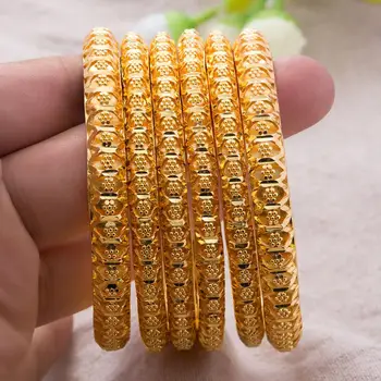 8+6mm luxusní Náramek Šperky v Dubai Gold Barevné Náramky Pro Ženy Nevěsta Arabské Africké Svatební Dary