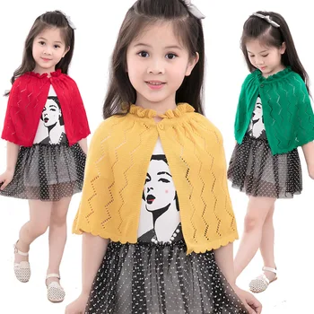 Cape Šaty pro Dívky svetr Svetr Sweatershirt Děti dívčí Oblečení Pletený Svetr Svetr Děti Jaro Podzim Plus Velikosti