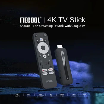 Mecool KD3 4K TV Stick, Android 11 Amlogic S905Y4 s Dolby Audio2G+8G smart TV box S WiFi 2.4 G/5G HDR 10 Media Player dong