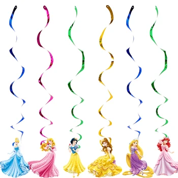 Disney PrincessTheme Party Dekorace Princezna Visí Spin Balón, Banner, Miminko, Děti, Dívky, Narozeninové Party Dodávky Laskavosti