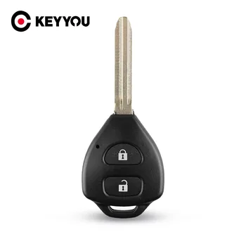 KEYYOU Auto Klíč Shell Pouzdro Pro Toyota Corolla RAV4 Yaris Venza Scion tC xA xB xd, Smart Key Fob Případě, Auto Příslušenství, 2 Tlačítka