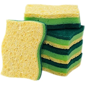 Praktické Non-Scratch Celulózy Domácnost Kuchyňské Houby, Nádobí Sponge 5 Balíčky ,Multi-Použití Misky Mycí Houba pro Domácnosti