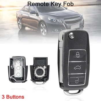 3 Tlačítka Flip Skládací Vzdálené Náhradní Klíč Případě, Auto Klíč, Vhodné pro Volkswagen Vw Jetta Golf Passat Brouk Škoda Seat B5 Polo