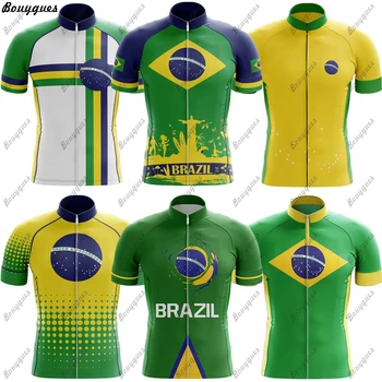 NOVÝ Brazílie Pánské Cyklistický Dres MTB Maillot Cyklistické Triko z Kopce Jersey Vysoce Kvalitní Profesionální Tým Tricota Horské Kolo Oblečení