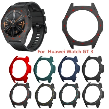 Kryt pro Huawei Watch GT3 46mm Pevný PC Nárazníku Ochranné Pouzdro Rámu Plné Pokrytí Všech-Kolem Protector Pouzdro Hodinek Příslušenství