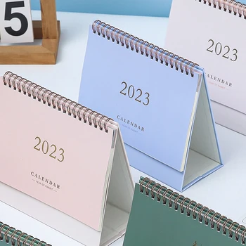 2023 Mini Stolní Kalendář Stolní Týdenní Plán Tento Obchodní Kancelář Plná Barva Kalendář, Poznámkový Blok, Přenosné Domácí Dekorace