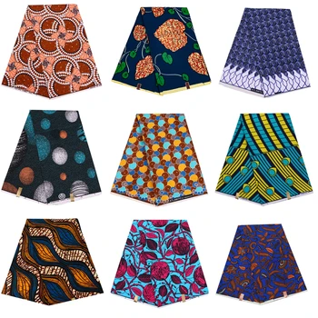 Xiaohuagua Vosk Africké Tkaniny Polyester Ruční DIY Ankara Tisknout opravdu Kvalitní 6 Dvoře Šití Party Šaty