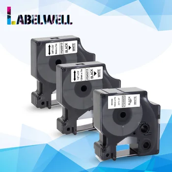 Labelwell Multisize 45013 40913 45803 9/12/19mm Laminovaný štítek páska kompatibilní s Dymo LabelManager 160 280 štítkovač