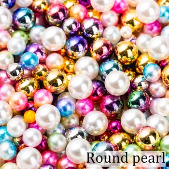 4/6/8/10mm pearl korálky ABS volné Kulaté Korálky Řemeslo Pro Módní Šperky více Barev DIY Imitace Oděv korálek Pro Bag