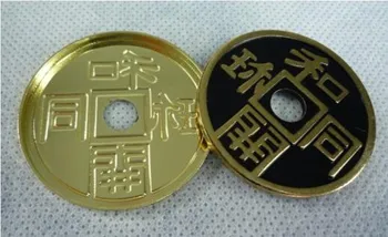 Japonské Starověké Mince+Rozšířené Shell Magic Set Mince se Objevují Triky Profesionální zblízka Kouzla Magia Hračky, Klasické