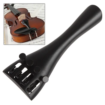 Černé Hliníkové Slitiny Housle Ocas Kus Společné použití pro 4/4 housle pro Tón Ladění