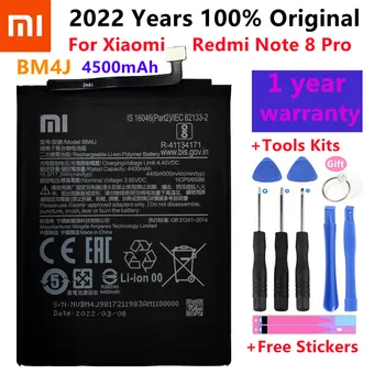 2022 Let, 100% Originál 4500mAh BM4J Baterie Pro Xiaomi Redmi Note 8 Pro Note8 Pro Originální Náhradní Baterie Telefonu Zdarma Nástroje
