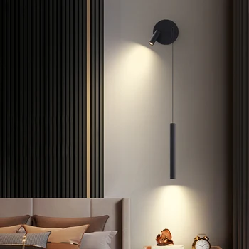 Moderní LED Nástěnné Svítidlo Nordic Reflektor Obývací Pokoj Osvětlení, Domácí Dekorace Ložnice Noční Pokojové Lampy Zrcadlo Přední Lampa