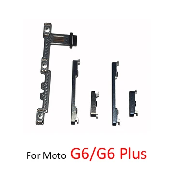 Power Tlačítko Hlasitosti Flex Pro Motorola Moto G6 Plus Nový Telefon Na Off Straně Klíč, Kabel, Černá Modrá Na Moto G6