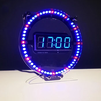Elektronické hodiny DIY kit 4 místný digitální trubice čas, teplota, budík kitty hodiny kreativní hodiny, noční světlo, elektronické