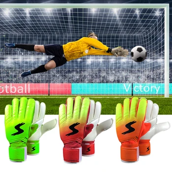 Brankářské Rukavice Professional Training Fotbalové Rukavice Anti-slip Full Finger Ochrana Rukou pro Děti, Mládež Školení