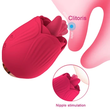 Rose Tvar Pochvy Sání Vibrátor Intimní Dobrý Bradavky Sucker Ústní Lízání Klitoris Stimulace Silný Sexuální Hračky pro Ženy 18+