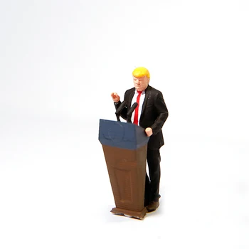 1/64 Pryskyřice Kity Prezident Mluví Skuteční Lidé Postavy Miniaturní Krajiny GK Model Diorama v rozloženém stavu bez Nátěru DIY Hračka