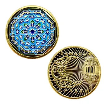 Mohammedanism ramadánu suvenýry a dárky Islámu pozlacené pamětní mince