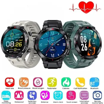 K37 Chytrý Hodinky Bluetooth Volání Vodotěsné Venkovní Multi-sport Fitness Tracker Srdečního tepu hodinky Smartwatch pro Android, Ios