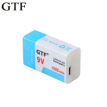 GTF USB Baterie 1000mAh 9V/500mAh Li-ion Dobíjecí Baterie, USB, lithiová baterie pro Hračky, Dálkové Ovládání drop shipping