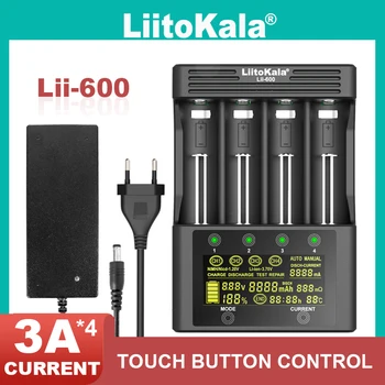 Liitokala Lii-600 Lii-500 Lii-PD4 Lii-500 LCD 3.7 V 18650 18500 18350 21700 20700 26650 14500 AA NiMH lithium-baterie, Nabíječka