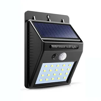 Sluneční Energie Světlo, 20 LED Venkovní Pohybové Čidlo Solární Zahradní Dekorace Vodotěsné Úspory Energie Pouličního Cesta Nástěnné Lampy Sluneční světlo
