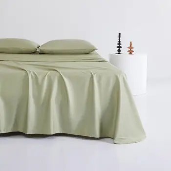 Bonenjoy 1 ks 100%Egyptská Bavlna povlečení Luxusní Jednolůžkový Velikost Solid Color Flat Bed List, Queen Size Postel, Povlečení King