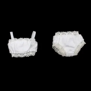 Bílá Podprsenka Kalhotky spodní Prádlo spodní Prádlo Set pro Blythe Panenka Obitsu